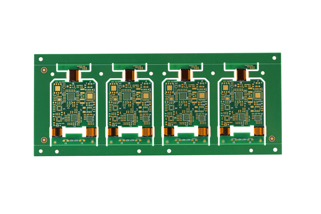 Bảng mạch dẻo cứng 4L xử lý Enig 0.1Mm Xét đường cong 0.5-10Mm