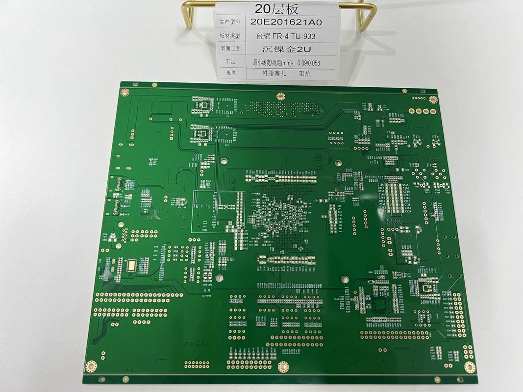 6-32 Lớp HDI PCB sản xuất với 0,25mm BGA và nửa lỗ cho ổ cắm đèn 20 lớp Tuc TU-933 PCB tốc độ cao