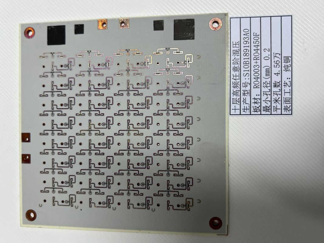 Chuyển bất kỳ lớp HDI PCB với tối thiểu 3mil đường HASL / ENIG bề mặt hoàn thiện ROGERS + FR4