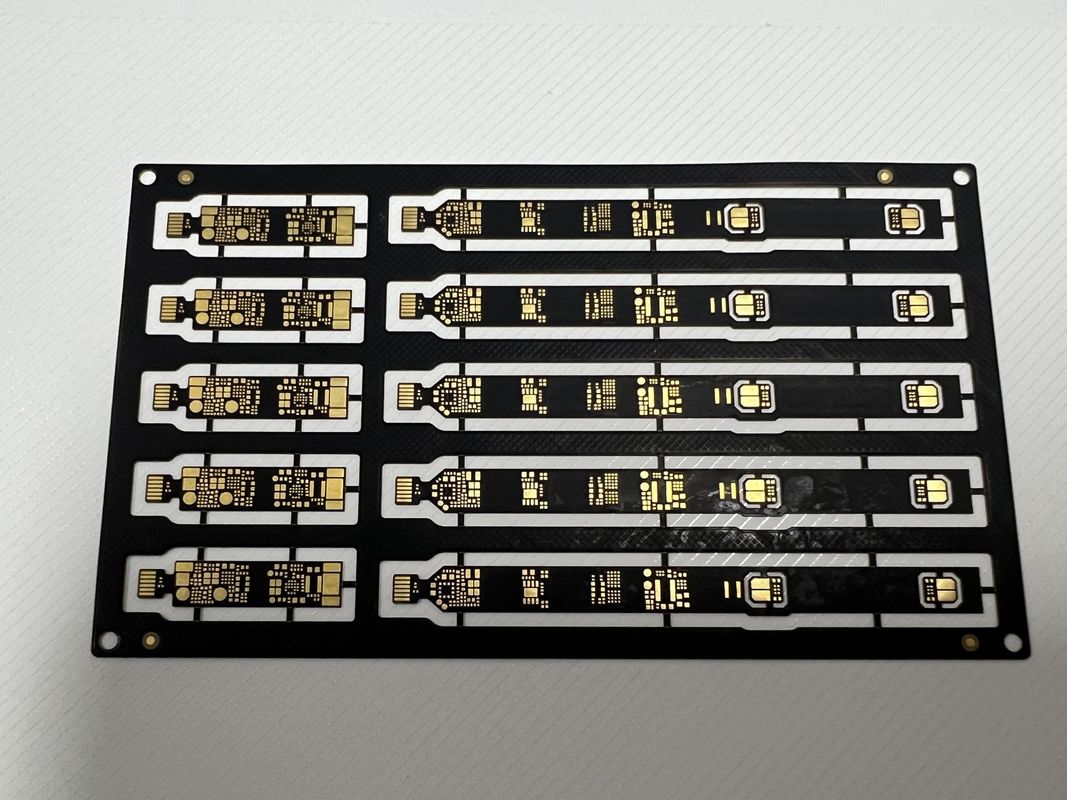 Độ dày đặc cục bộ Sanforized Rigid Flex PCB Assembly 4 Lớp 0.1mm Trace với các thành phần SMD BGA