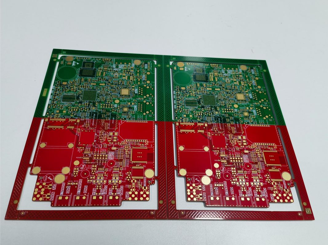 Bảng PCB đa lớp tiên tiến 4 màu của mặt nạ hàn trong một bảng PCB