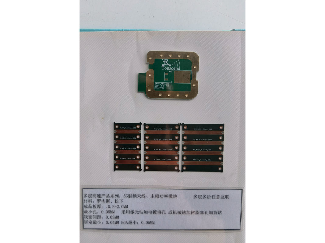 Hệ thống kết nối đa lớp cho thiết kế điện tử tiên tiến 3mil Min. Rogers 4330/5880, Panasonic MEGTRON