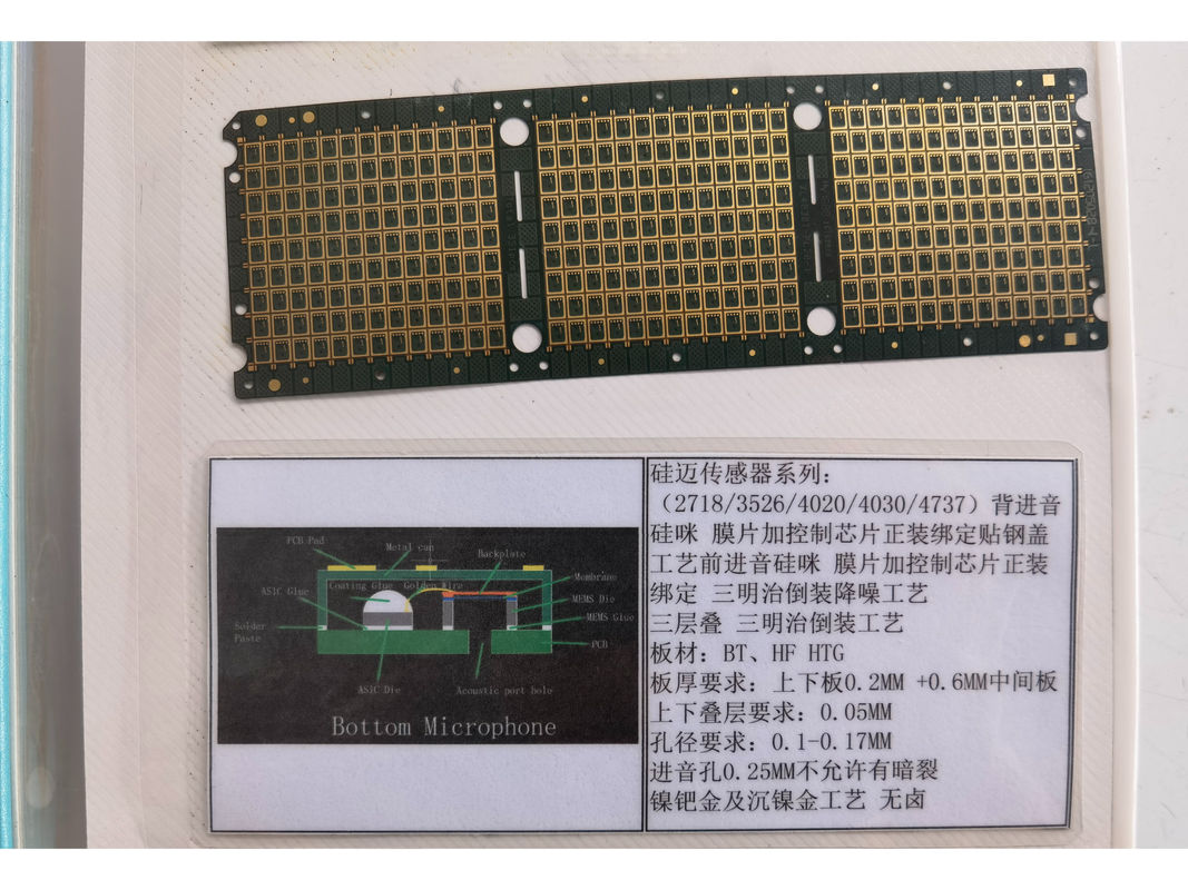 ENIG bề mặt kết thúc IC chất nền PCB IC mạch 0.2mm vật liệu cơ bản BT HF HTG
