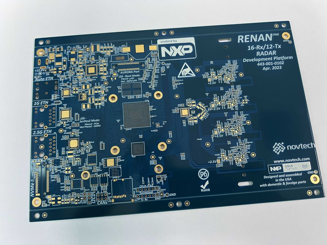 Bảng PCB HDI tiên tiến với đường viền mù và chôn vùi 100%E-Testing Immersion Surface