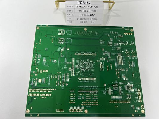 6-32 Lớp HDI PCB sản xuất với 0,25mm BGA và nửa lỗ cho ổ cắm đèn 20 lớp Tuc TU-933 PCB tốc độ cao
