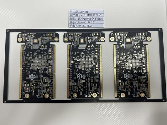 Độ dày 0,4-3,2mm HDI PCB Board 6-32L Kiểm soát trở kháng 100% E Testing