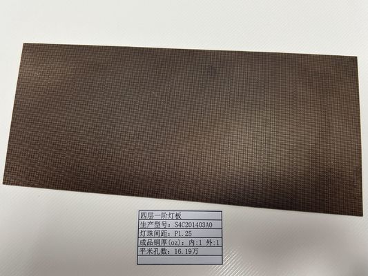 High Density Interconnect PCB Board With Lamp Socket Support LED Screen HDI Prototype 4L 1 + N + 1 Quickturn